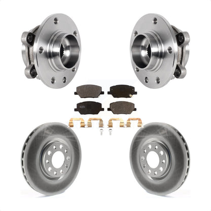 Hub Bearing Coated Brake Rotor Pad Front Kit For Jeep Compass Renegade Fiat 500X