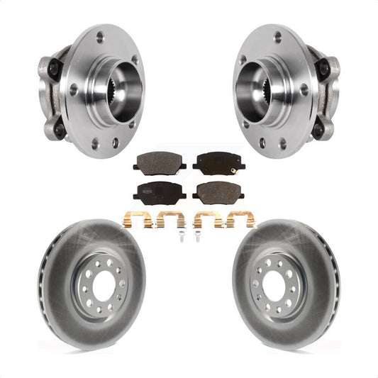 Hub Bearing Coated Brake Rotor Pad Front Kit For Jeep Compass Renegade Fiat 500X