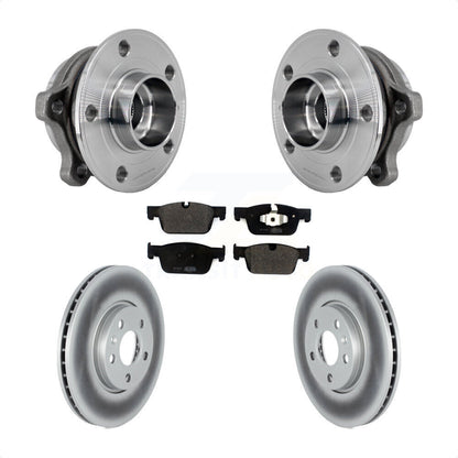 Hub Bearing Coated Brake Rotor Pad Front Kit For Volvo S60 V60 S90 Cross Country