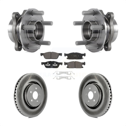 Hub Bearing Assembly Coated Disc Brake Rotor Pads Front Kit For Lincoln Nautilus