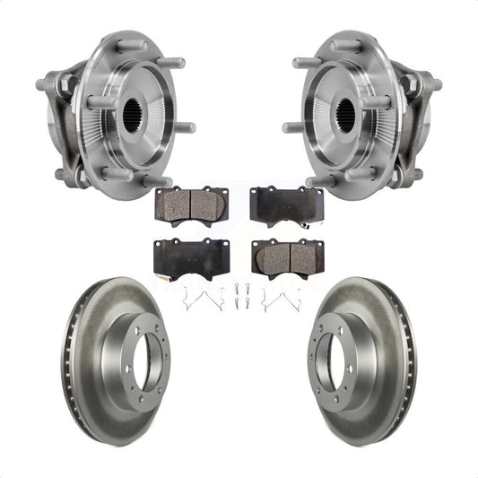 Hub Bearing Coat Brake Rotor Pads Front Kit For Toyota Tacoma 4Runner FJ Cruiser