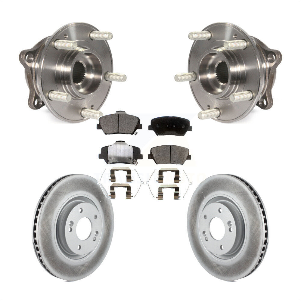 Hub Bearing Assembly Coated Disc Brake Rotor And Pads Front Kit For Hyundai Nexo