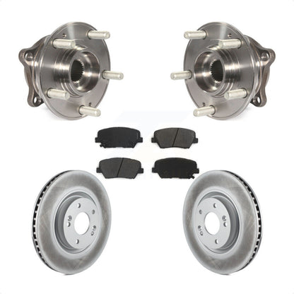 Hub Bearing Assembly Coated Disc Brake Rotor And Pads Front Kit For Hyundai Nexo