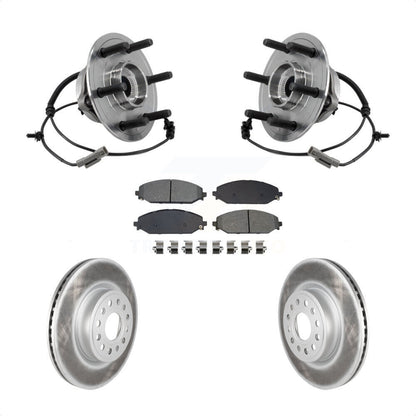 Hub Bearing Coat Brake Rotor Pads Front Kit For Ram 1500 With 22" Factory Wheels