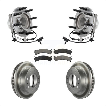 Hub Bearing Coated Brake Rotor And Pad Front Kit For 2018 Chevrolet Express 2500