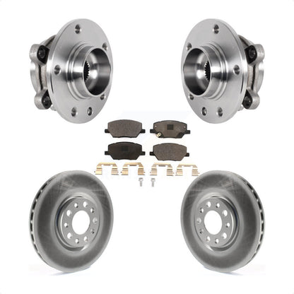 Hub Bearing Coated Brake Rotor Pad Front Kit For Jeep Compass Renegade Fiat 500X