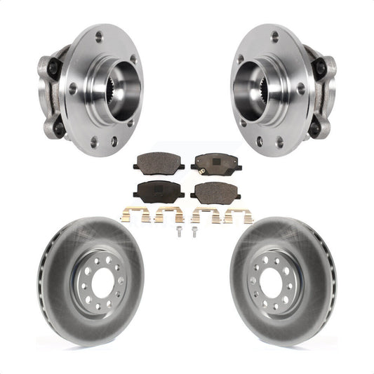 Hub Bearing Coated Brake Rotor Pad Front Kit For Jeep Compass Renegade Fiat 500X
