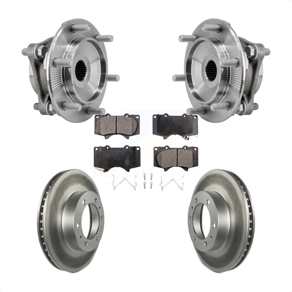 Hub Bearing Coat Brake Rotor Pads Front Kit For Toyota Tacoma 4Runner FJ Cruiser