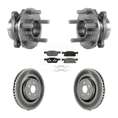 Hub Bearing Assembly Coated Disc Brake Rotor Pads Front Kit For Lincoln Nautilus