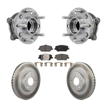 Hub Bearing Coated Disc Brake Rotor Pad Front Kit For 2019-2020 Hyundai Santa Fe
