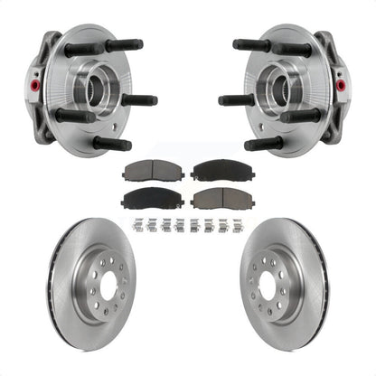 Hub Bearing Assembly Disc Brake Rotors And Pads Front Kit For Jeep Wrangler