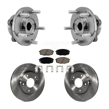 Hub Bearing Brake Rotor Pad Front Kit For 2017-2019 Kia Soul Naturally Aspirated