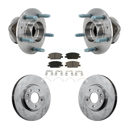 Hub Bearing Assembly Brake Rotor Pad Front Kit For Chevrolet Equinox GMC Terrain