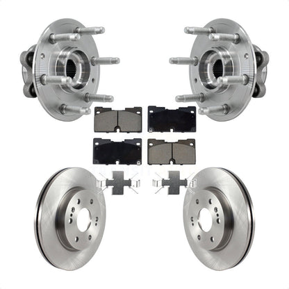 Hub Bearing Brake Rotor Pad Front Kit For Chevrolet GMC Silverado 1500 Sierra XL