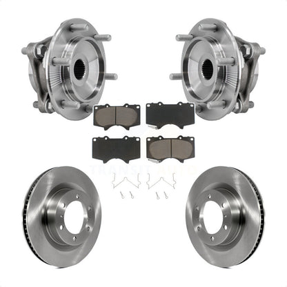 Hub Bearing Brake Rotor & Pad Front Kit For 2010-2023 Toyota 4Runner Lexus GX460