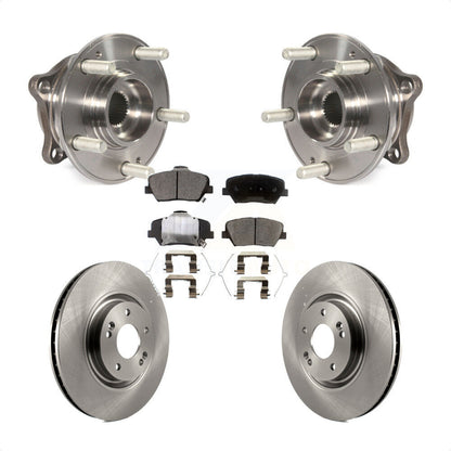 Hub Bearing Assembly Disc Brake Rotors And Pads Front Kit For Hyundai Nexo