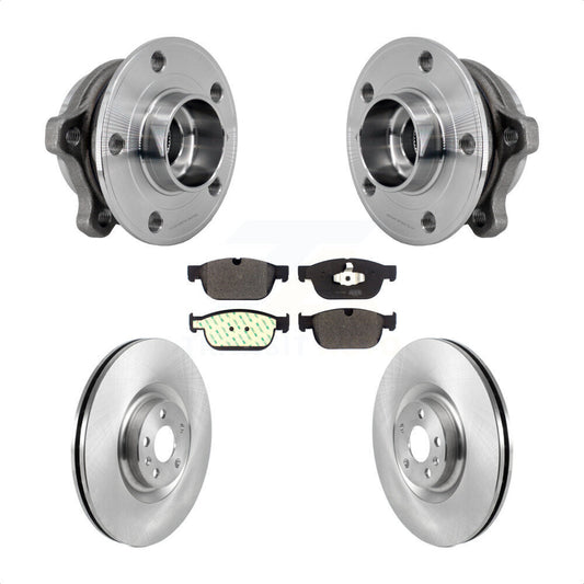Hub Bearing Assembly Disc Brake Rotors And Pads Front Kit For Volvo XC90