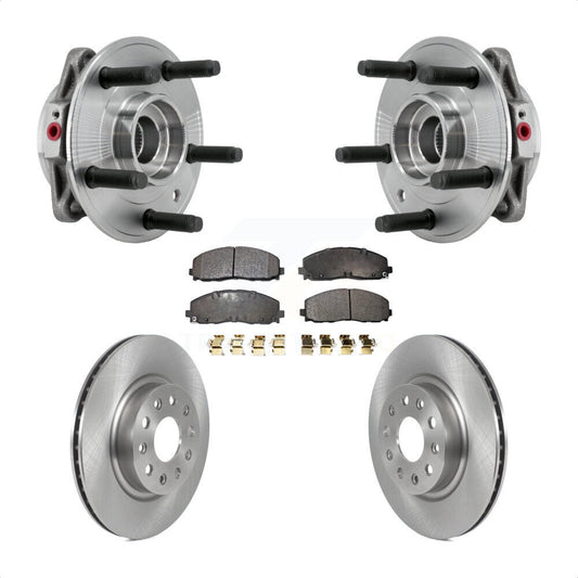 Hub Bearing Assembly Disc Brake Rotors And Pads Front Kit For Jeep Wrangler