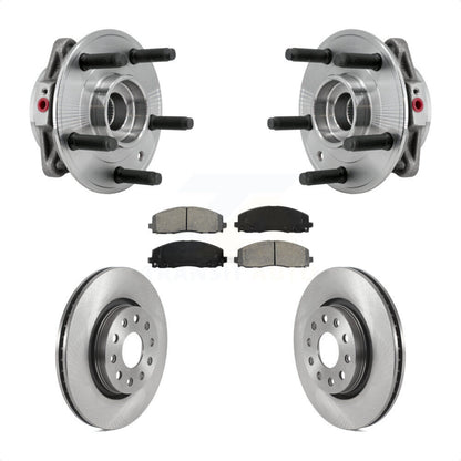 Hub Bearing Assembly Disc Brake Rotor Pads Front Kit For Jeep Wrangler Gladiator