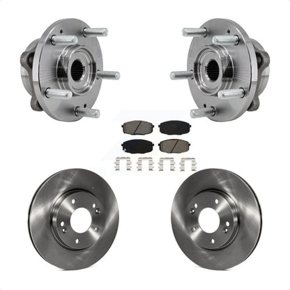 Hub Bearing Brake Rotor Pad Front Kit For 2017-2019 Kia Soul Naturally Aspirated
