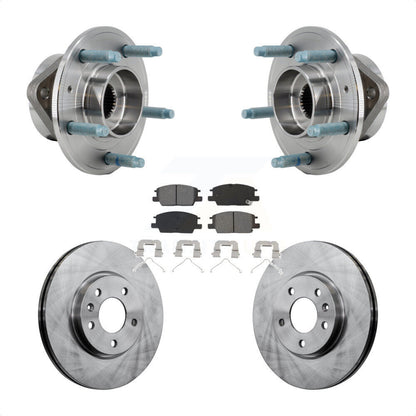 Hub Bearing Assembly Brake Rotor Pad Front Kit For Chevrolet Equinox GMC Terrain