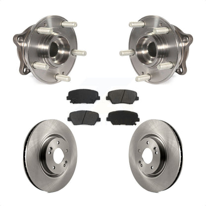 Hub Bearing Assembly Disc Brake Rotors And Pads Front Kit For Hyundai Nexo