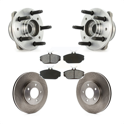 Hub Bearing Assembly Disc Brake Rotors And Pads Front Kit For 1998 Ford Windstar