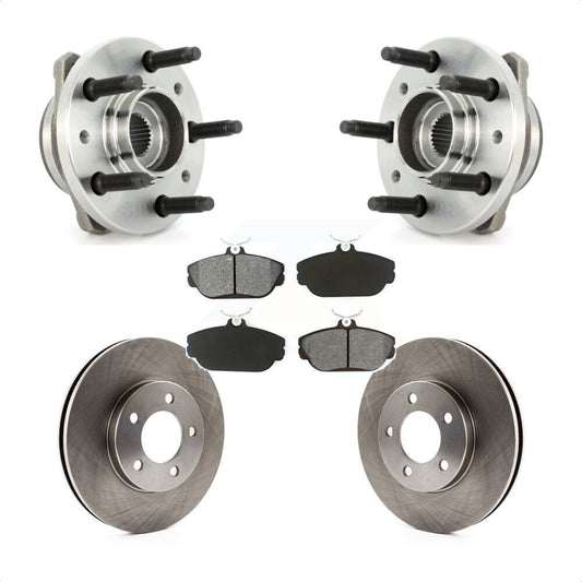Hub Bearing Assembly Disc Brake Rotors And Pads Front Kit For 1998 Ford Windstar