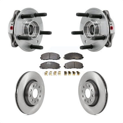 Hub Bearing Assembly Disc Brake Rotor Pads Front Kit For Jeep Wrangler Gladiator