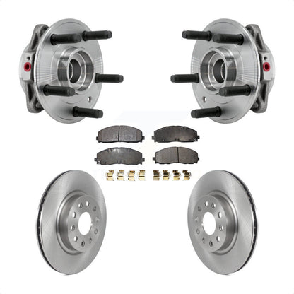 Hub Bearing Assembly Disc Brake Rotors And Pads Front Kit For Jeep Wrangler