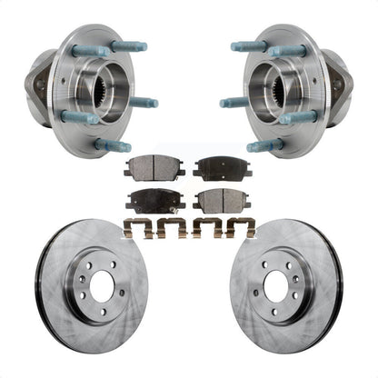 Hub Bearing Assembly Brake Rotor Pad Front Kit For Chevrolet Equinox GMC Terrain