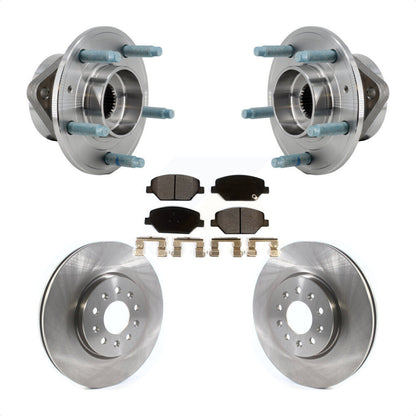 Hub Bearing Assembly Brake Rotor Pad Front Kit For Chevrolet Equinox GMC Terrain