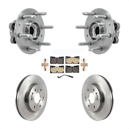 Hub Bearing Brake Rotor Pad Front Kit For Chevrolet GMC Silverado 1500 Sierra XL