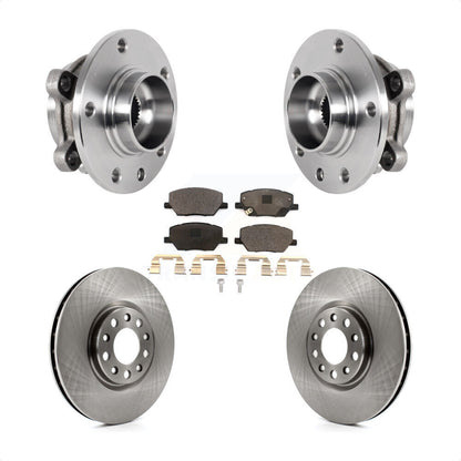 Hub Bearing Disc Brake Rotor & Pad Front Kit For Jeep Compass Renegade Fiat 500X