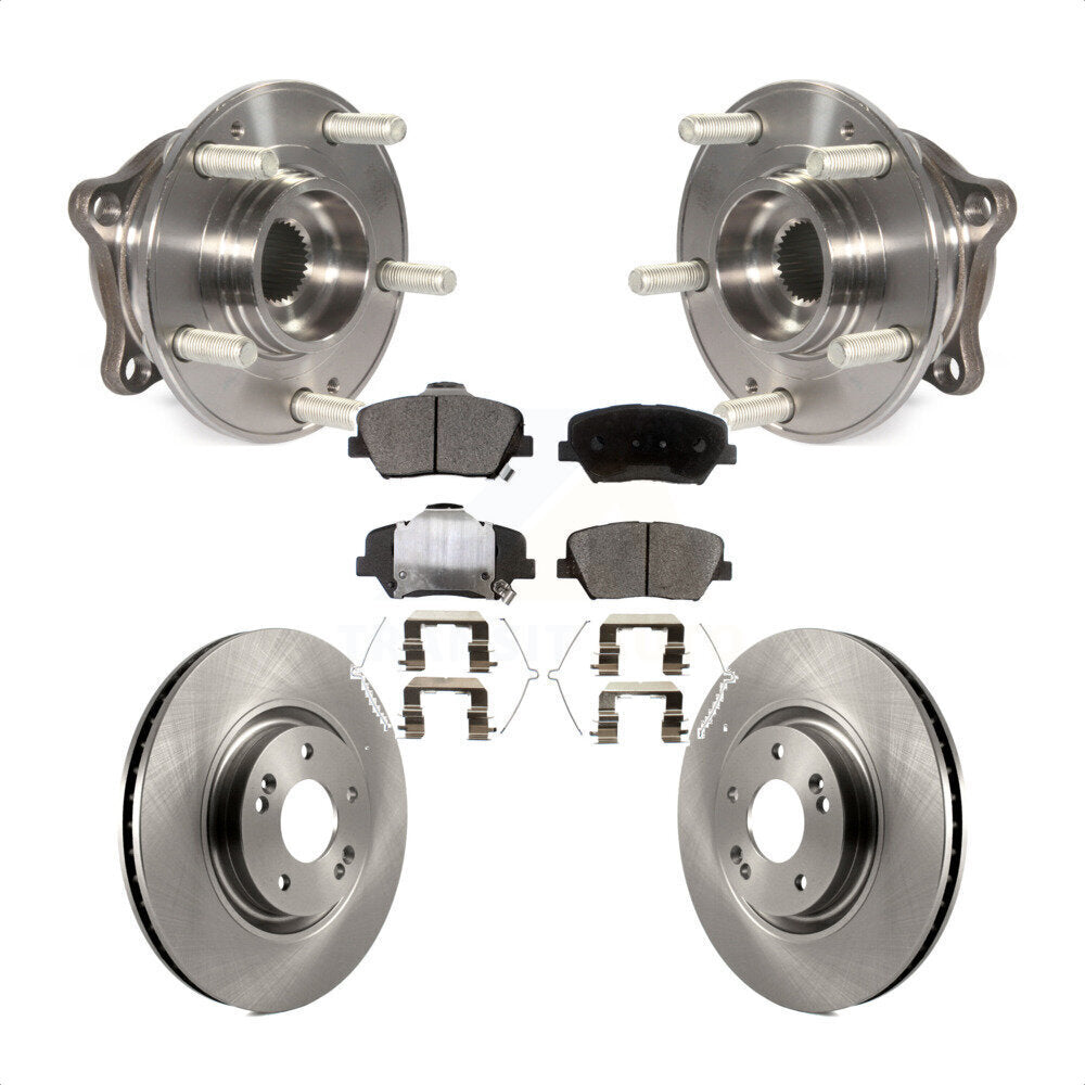Hub Bearing Assembly Disc Brake Rotor And Ceramic Pad Front Kit For Hyundai Nexo