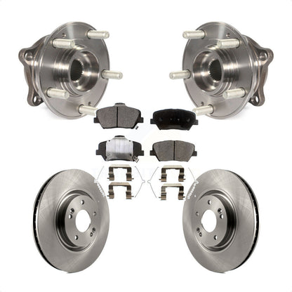 Hub Bearing Assembly Disc Brake Rotor And Ceramic Pad Front Kit For Hyundai Nexo