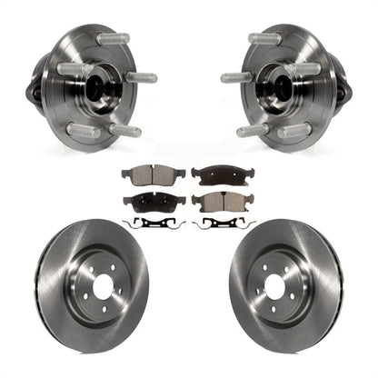 Hub Bearing Assembly Disc Brake Rotors And Pads Front Kit For Dodge Durango