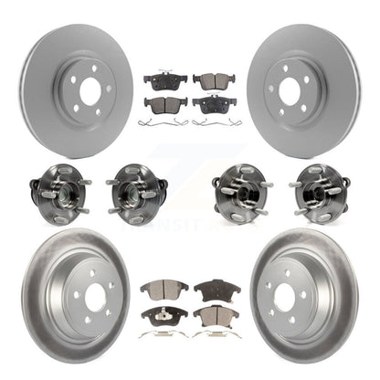 Bearing Coat Brake Rotor Pad Front Rear Kit (10Pc) For Ford Police Responder SSV