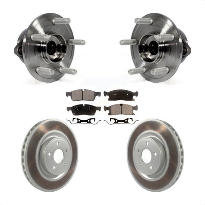 Hub Bearing Assembly Coated Disc Brake Rotor And Pad Front Kit For Dodge Durango