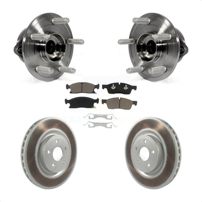 Hub Bearing Assembly Coated Disc Brake Rotor And Pad Front Kit For Dodge Durango