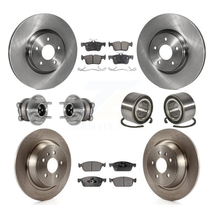 Hub Bearing Brake Rotor & Pads Front Rear Kit (10Pc) For Ford Escape Lincoln MKC