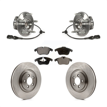 Hub Bearing Brake Rotor & Pad Front Kit For Jaguar XF Base/Premium Luxury/Luxury