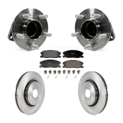 Hub Bearing Assembly Disc Brake Rotors And Pads Front Kit For Dodge Charger