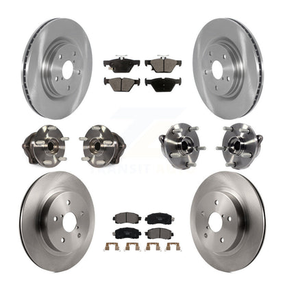 Hub Bearing Disc Brake Rotor Pad Front Rear Kit (10Pc) For Subaru Outback Legacy