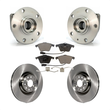 Hub Bearing Assembly Disc Brake Rotors And Pads Front Kit For Volkswagen R32