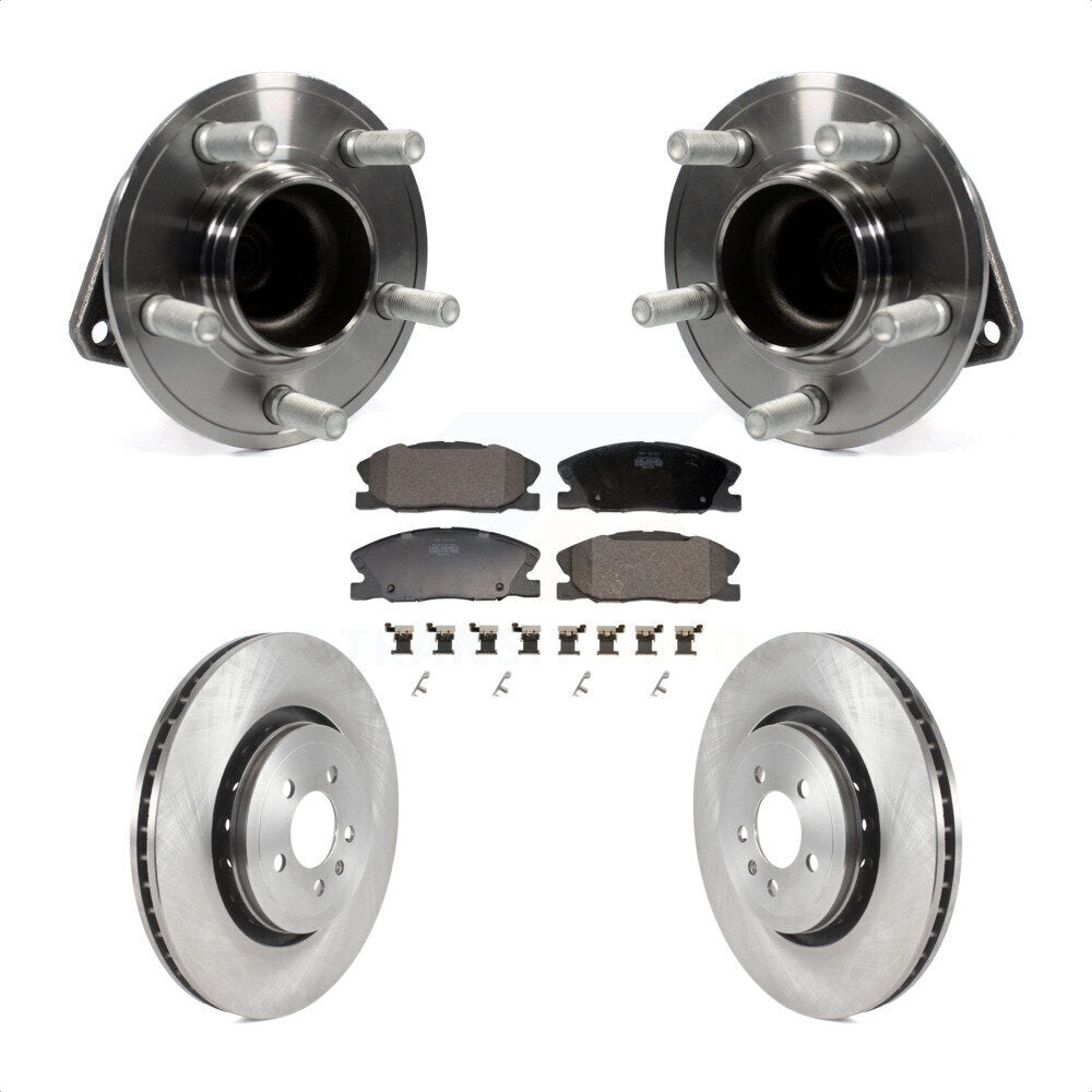 Hub Bearing Assembly Disc Brake Rotors And Pads Front Kit For Dodge Charger