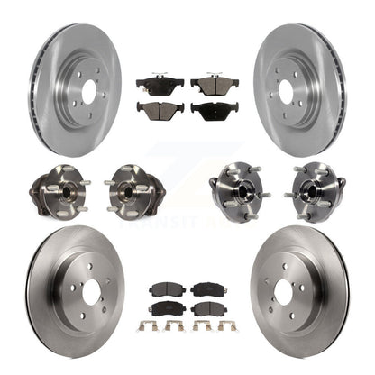 Hub Bearing Disc Brake Rotor Pad Front Rear Kit (10Pc) For Subaru Outback Legacy