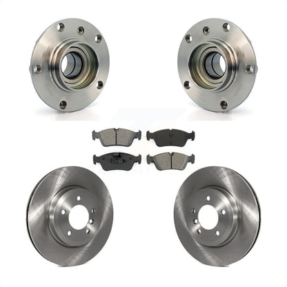Hub Bearing Assembly Disc Brake Rotors And Pads Front Kit For BMW 320i