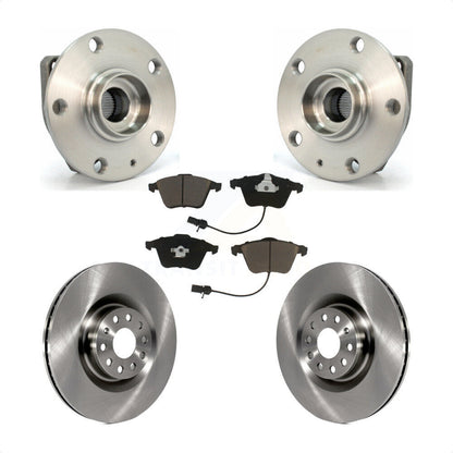Hub Bearing Assembly Disc Brake Rotors And Pads Front Kit For Volkswagen R32