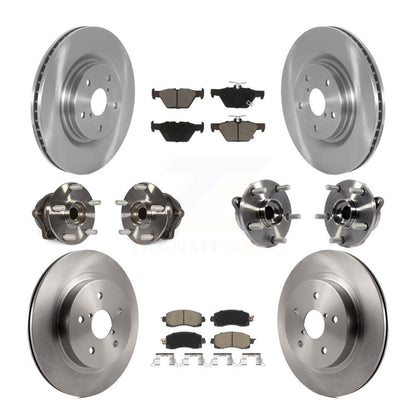 Hub Bearing Disc Brake Rotor Pad Front Rear Kit (10Pc) For Subaru Outback Legacy